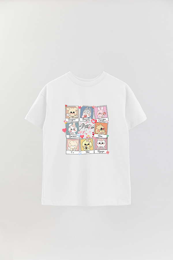 REMERA OVER ESTAMPADA STRAY KIDS 5
