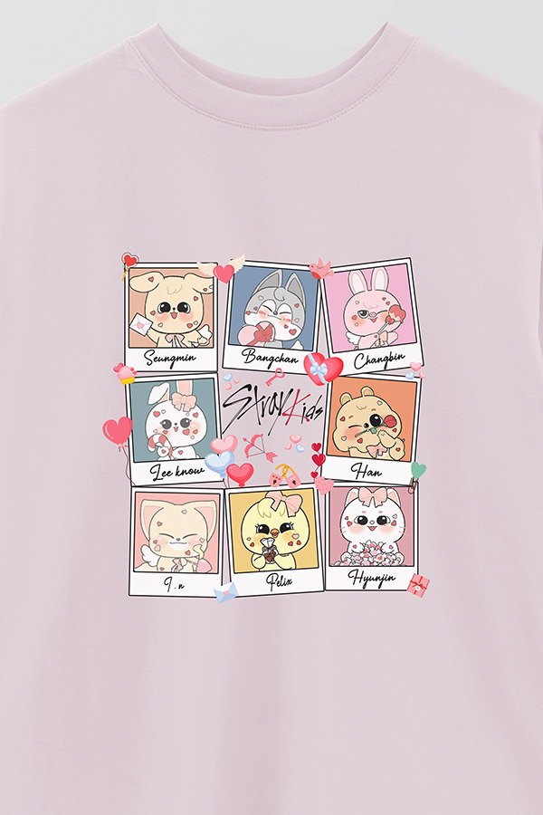 REMERA OVER ESTAMPADA STRAY KIDS 5