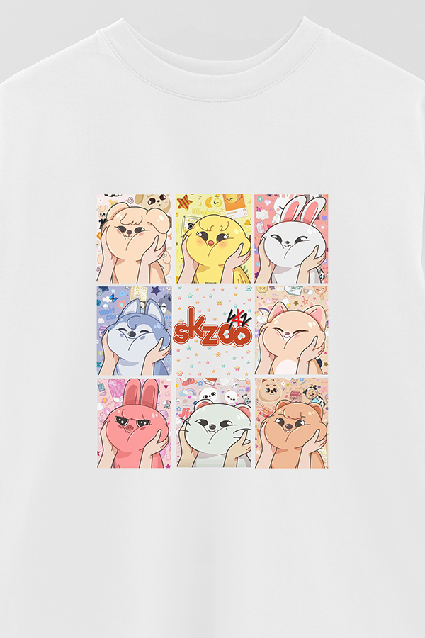 REMERA OVER ESTAMPADA STRAY KIDS 4