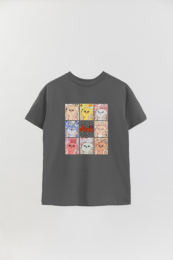 REMERA OVER ESTAMPADA STRAY KIDS 4
