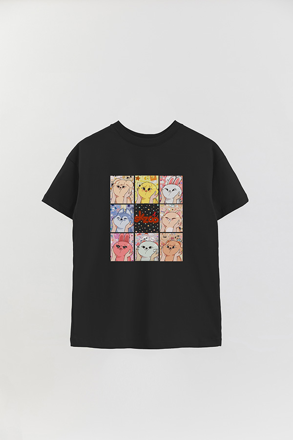 REMERA OVER ESTAMPADA STRAY KIDS 4