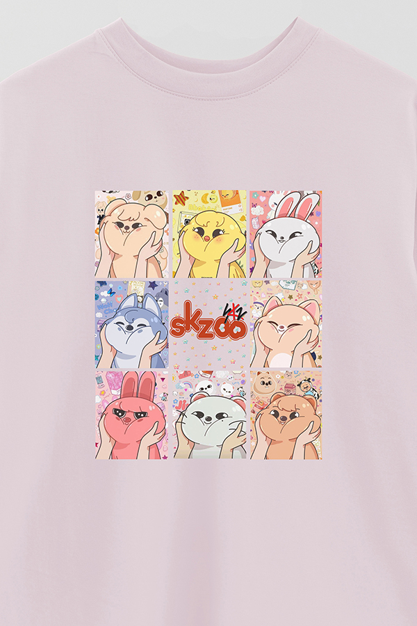 REMERA OVER ESTAMPADA STRAY KIDS 4