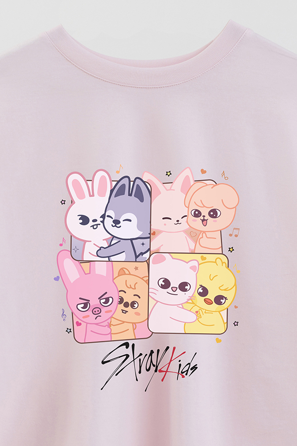 REMERA CROP ESTAMPADA STRAY KIDS 3