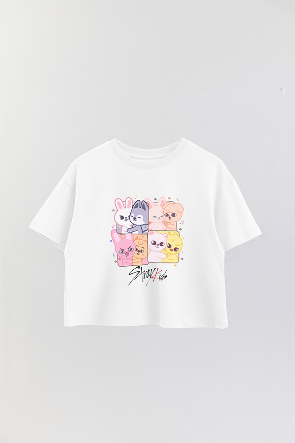 REMERA CROP ESTAMPADA STRAY KIDS 3