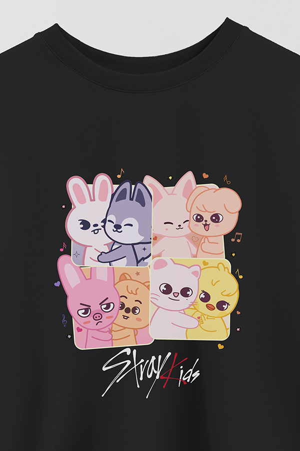 REMERA CROP ESTAMPADA STRAY KIDS 3