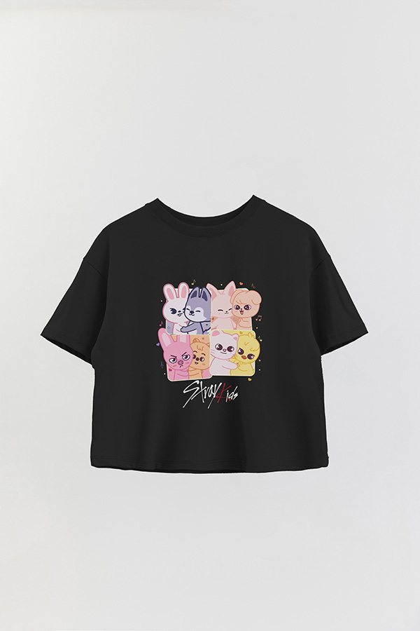REMERA CROP ESTAMPADA STRAY KIDS 3