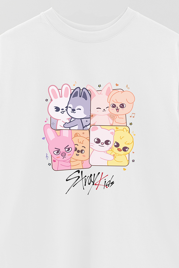 REMERA OVER ESTAMPADA STRAY KIDS 3