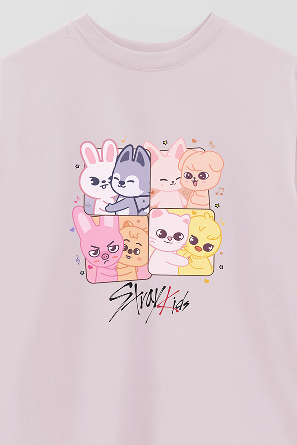 REMERA OVER ESTAMPADA STRAY KIDS 3