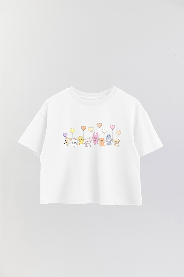 REMERA CROP ESTAMPADA STRAY KIDS 2