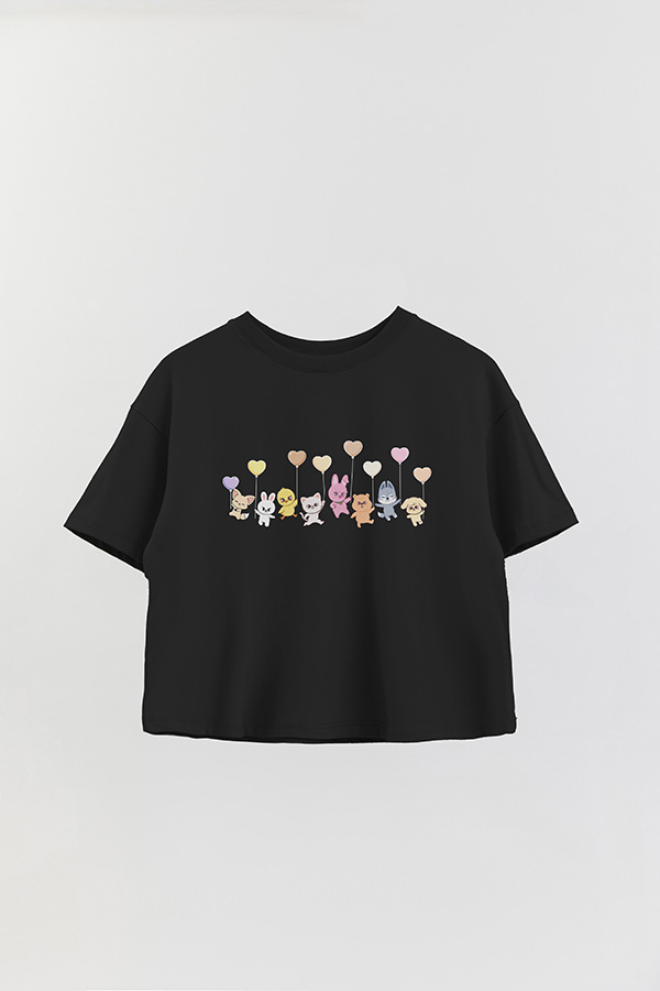 REMERA CROP ESTAMPADA STRAY KIDS 2