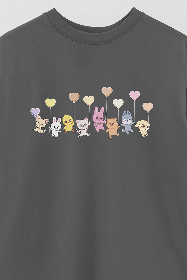 REMERA OVER ESTAMPADA STRAY KIDS 2