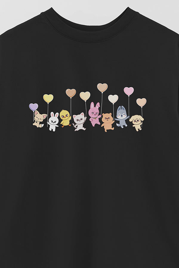 REMERA OVER ESTAMPADA STRAY KIDS 2