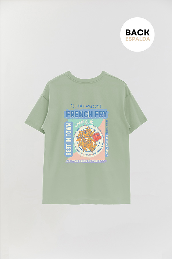 REMERA OVER FB ESTAMPADA FRENCH FRY
