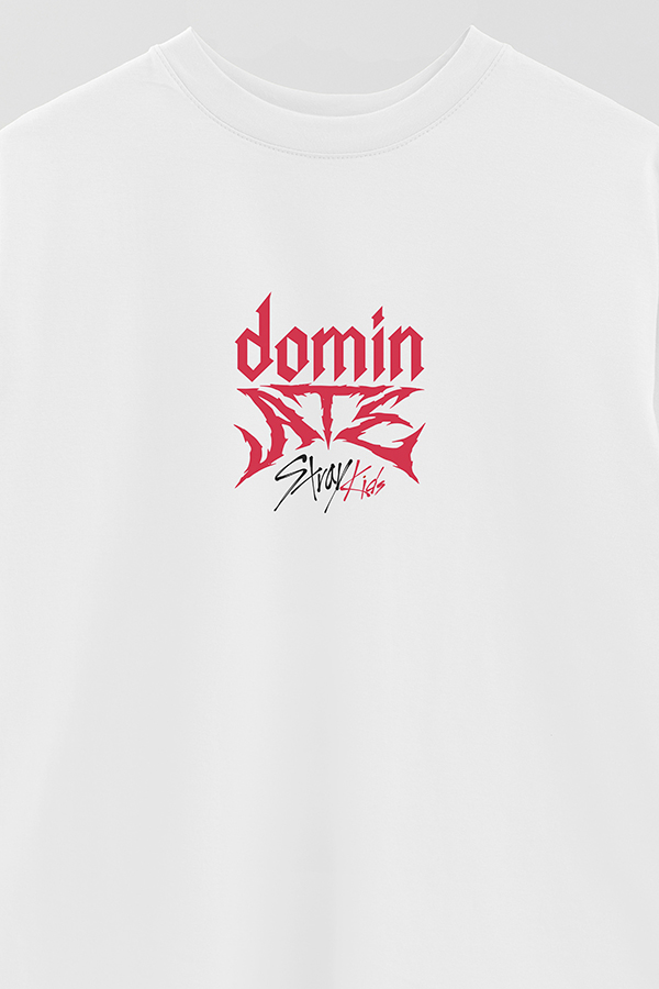 REMERA OVER ESTAMPADA STRAY KIDS FB DOMIN ATE