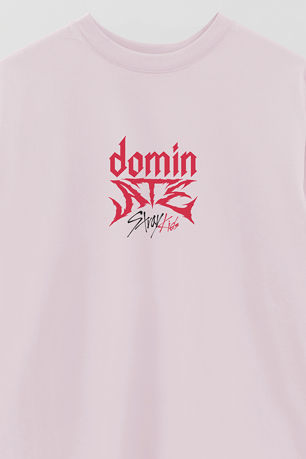 REMERA OVER ESTAMPADA STRAY KIDS FB DOMIN ATE