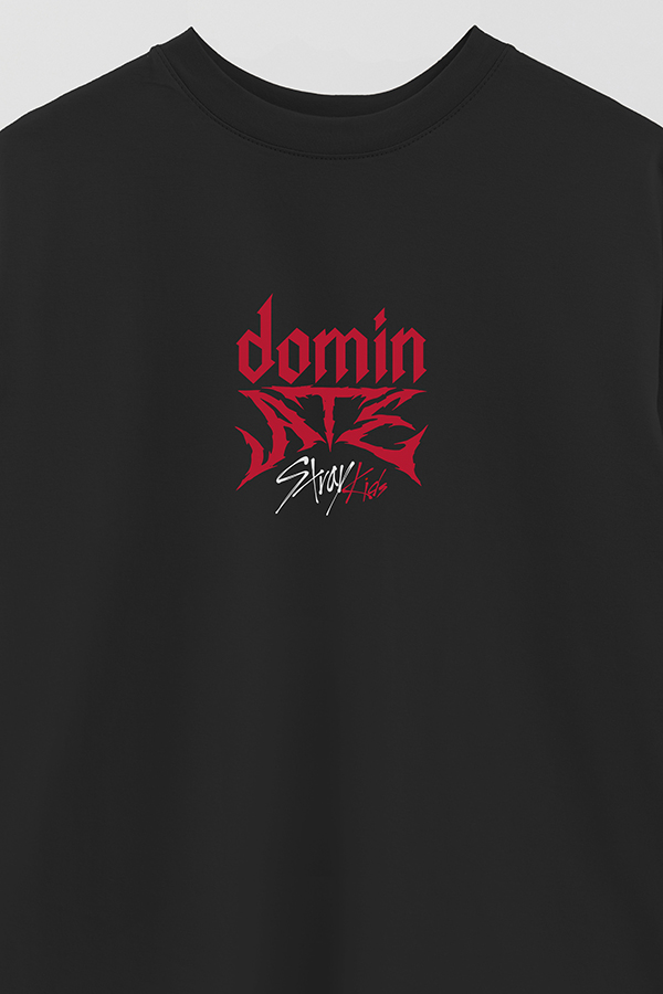 REMERA OVER ESTAMPADA STRAY KIDS FB DOMIN ATE