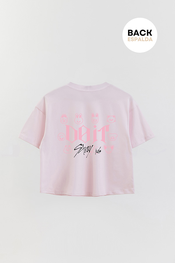 REMERA CROP ESTAMPADA STRAY KIDS FB DO IT 2