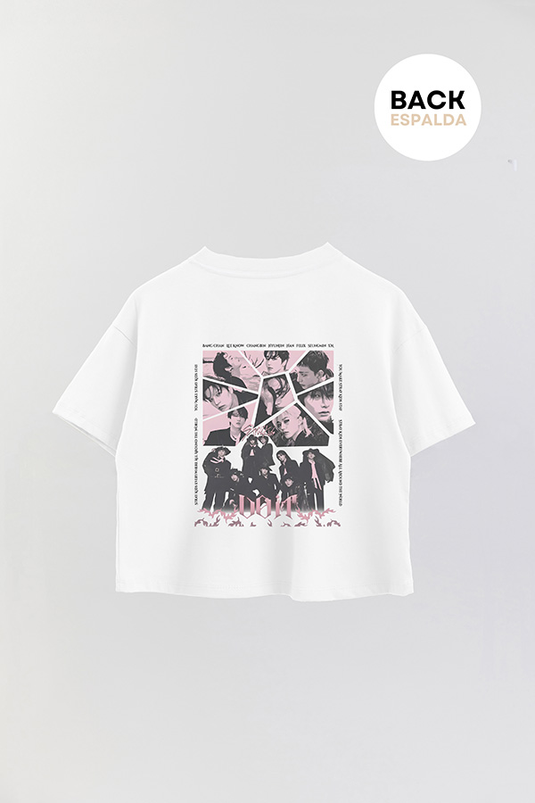 REMERA CROP ESTAMPADA STRAY KIDS FB DO IT 1