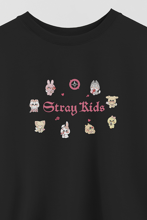 REMERA CROP ESTAMPADA STRAY KIDS FB CT