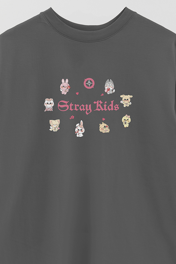 REMERA OVER ESTAMPADA STRAY KIDS FB CT