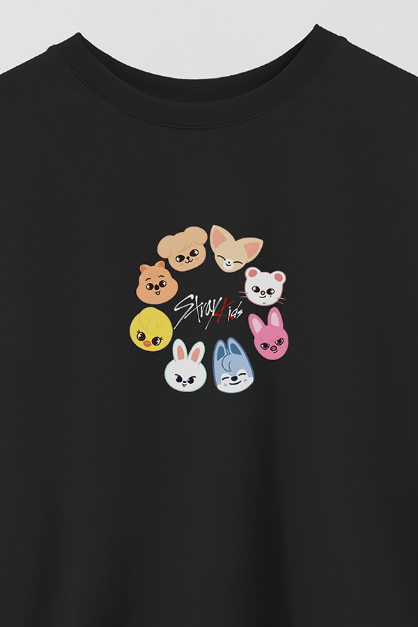 REMERA CROP ESTAMPADA STRAY KIDS FB CT2