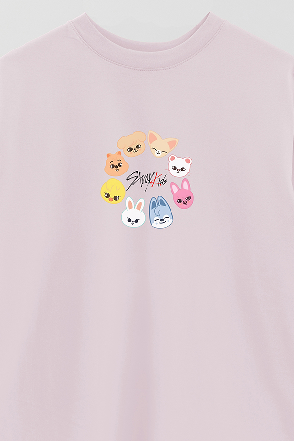REMERA OVER ESTAMPADA STRAY KIDS FB CT2