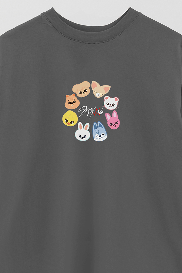 REMERA OVER ESTAMPADA STRAY KIDS FB CT2
