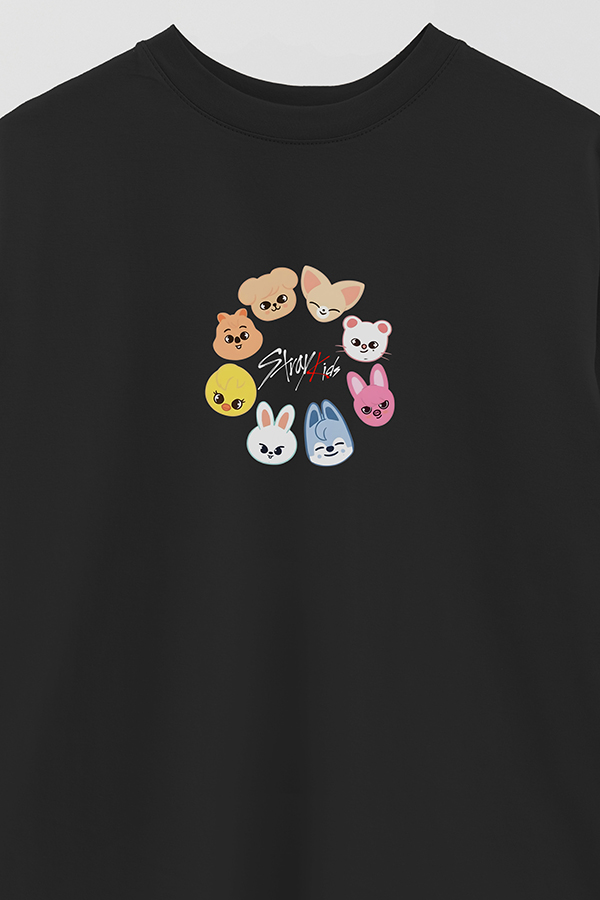 REMERA OVER ESTAMPADA STRAY KIDS FB CT2
