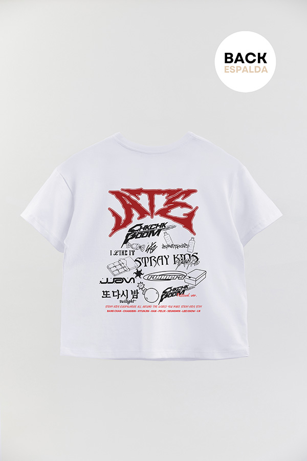 REMERA KID OVERSIZE STRAY KIDS FB ATE