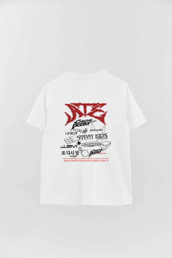 REMERA OVER ESTAMPADA STRAY KIDS FB ATE