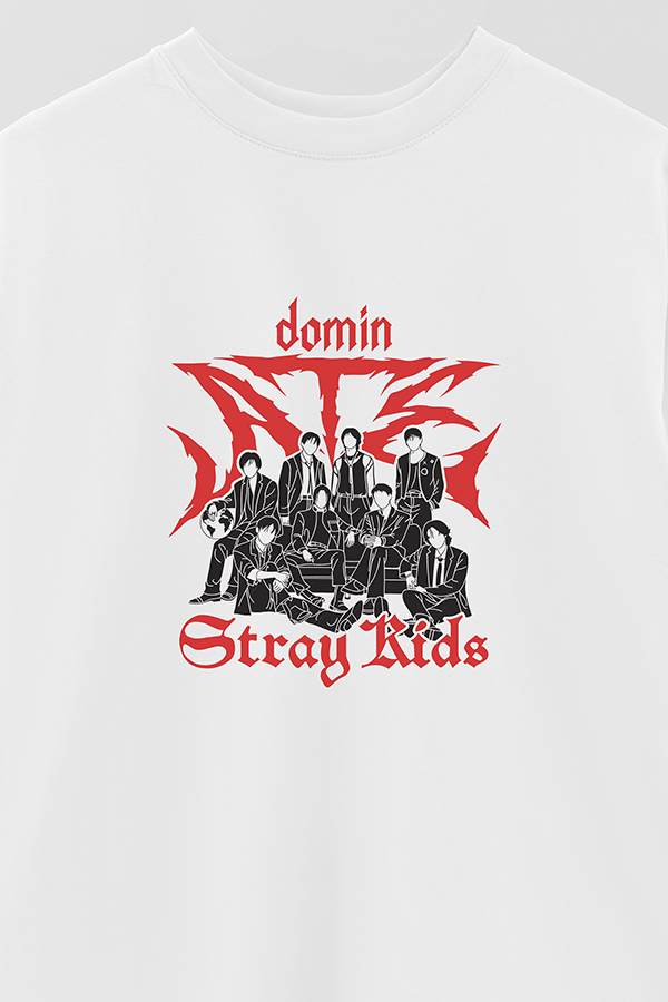 REMERA OVER ESTAMPADA STRAY KIDS DR4