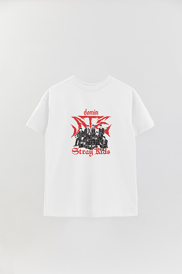 REMERA OVER ESTAMPADA STRAY KIDS DR4