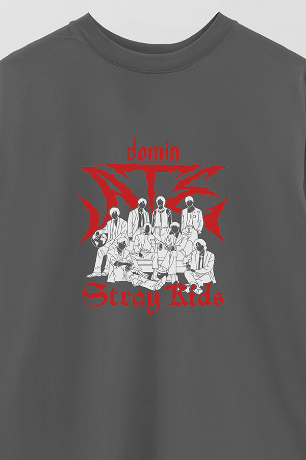 REMERA OVER ESTAMPADA STRAY KIDS DR4