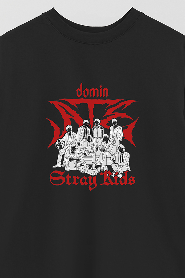 REMERA OVER ESTAMPADA STRAY KIDS DR4