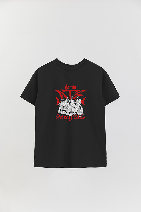 REMERA OVER ESTAMPADA STRAY KIDS DR4