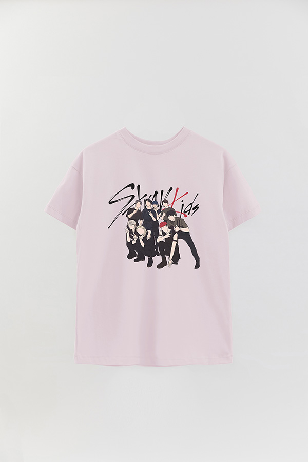 REMERA OVER ESTAMPADA STRAY KIDS DR3