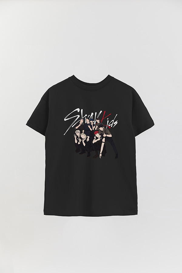 REMERA OVER ESTAMPADA STRAY KIDS DR3