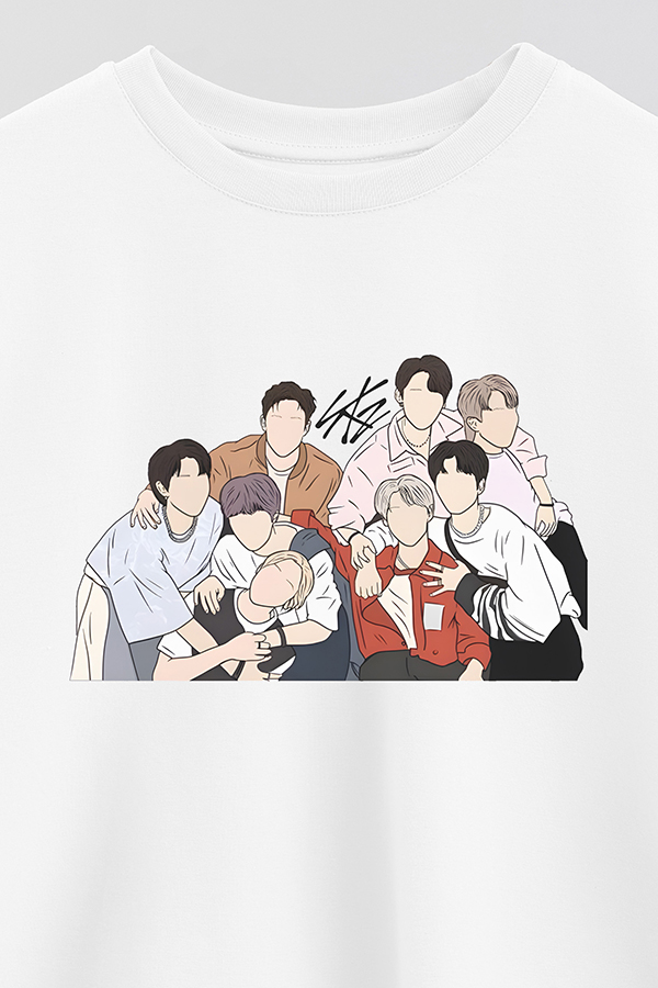 REMERA CROP ESTAMPADA STRAY KIDS DR2