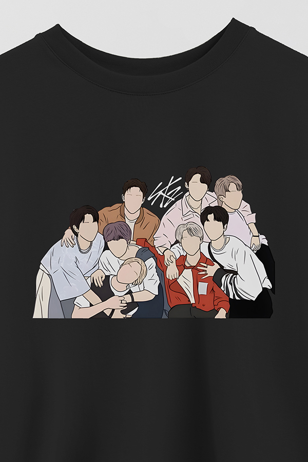 REMERA CROP ESTAMPADA STRAY KIDS DR2