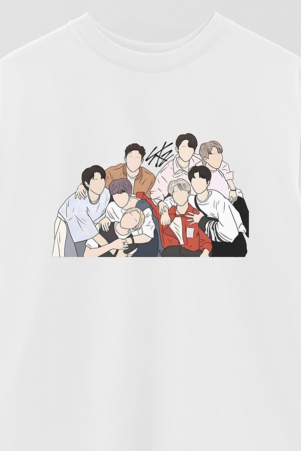 REMERA OVER ESTAMPADA STRAY KIDS DR2