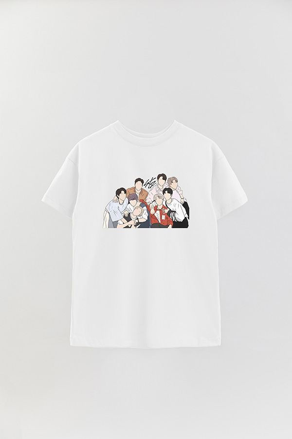 REMERA OVER ESTAMPADA STRAY KIDS DR2