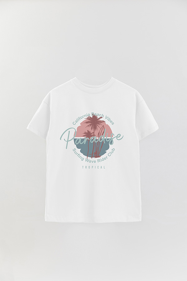 REMERA OVER ESTAMPADA PARADISE 1
