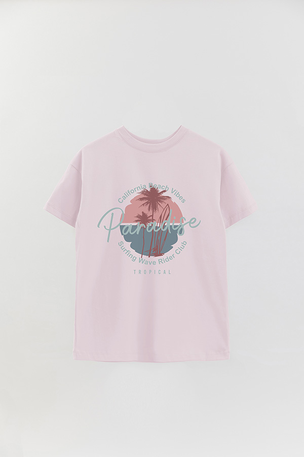 REMERA OVER ESTAMPADA PARADISE 1