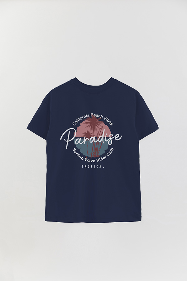 REMERA OVER ESTAMPADA PARADISE 1