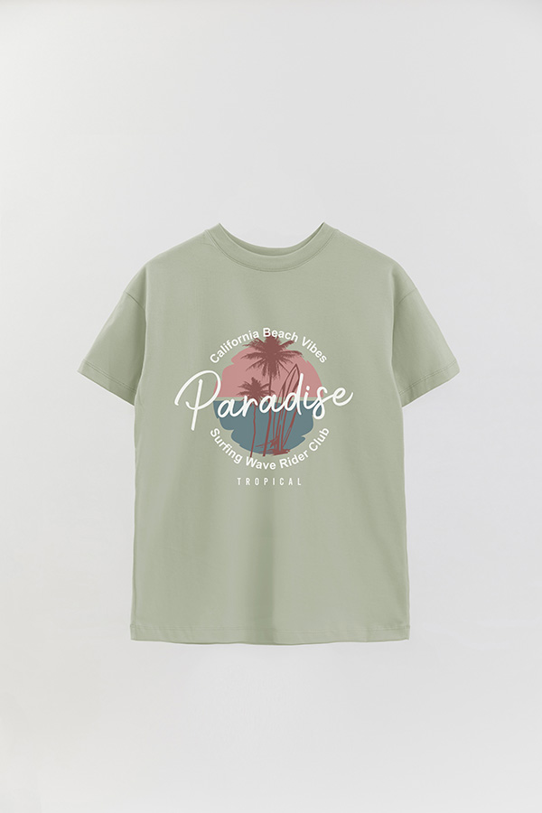 REMERA OVER ESTAMPADA PARADISE 1