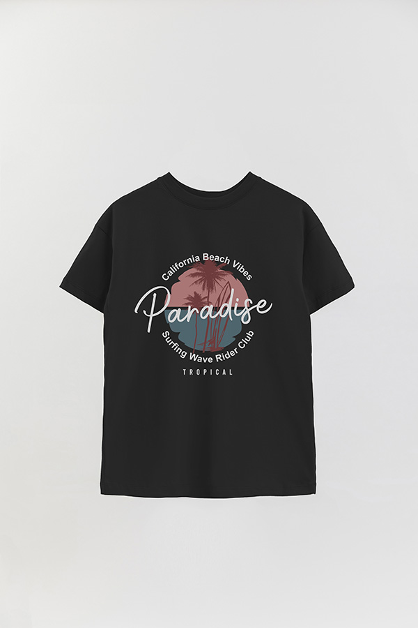 REMERA OVER ESTAMPADA PARADISE 1