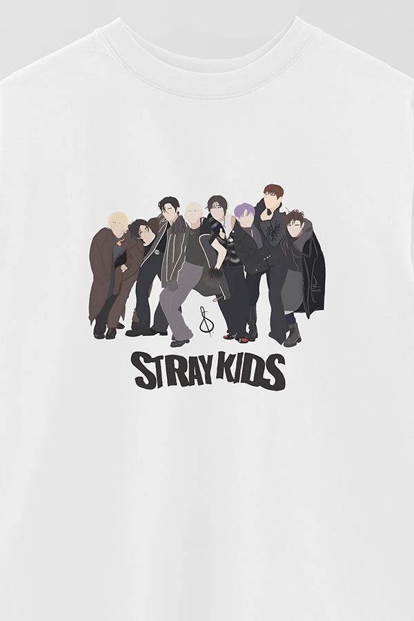REMERA OVER ESTAMPADA STRAY KIDS DR1