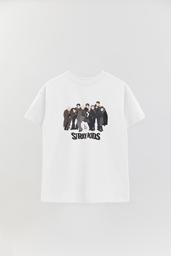 REMERA OVER ESTAMPADA STRAY KIDS DR1