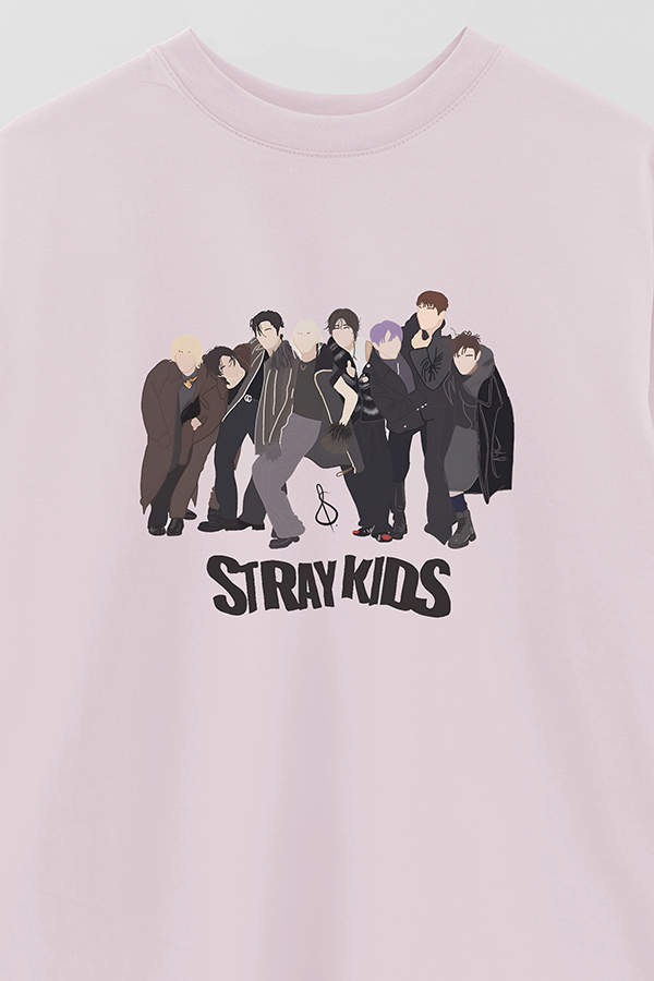REMERA OVER ESTAMPADA STRAY KIDS DR1