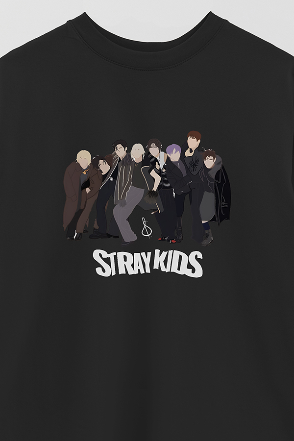 REMERA OVER ESTAMPADA STRAY KIDS DR1